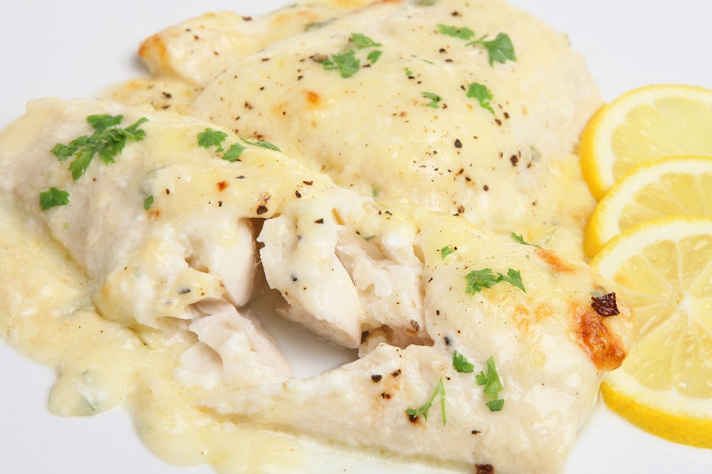 Cheesy fish bake