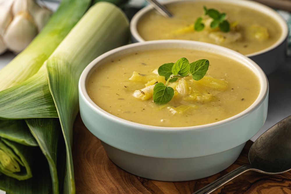Leek and potato soup