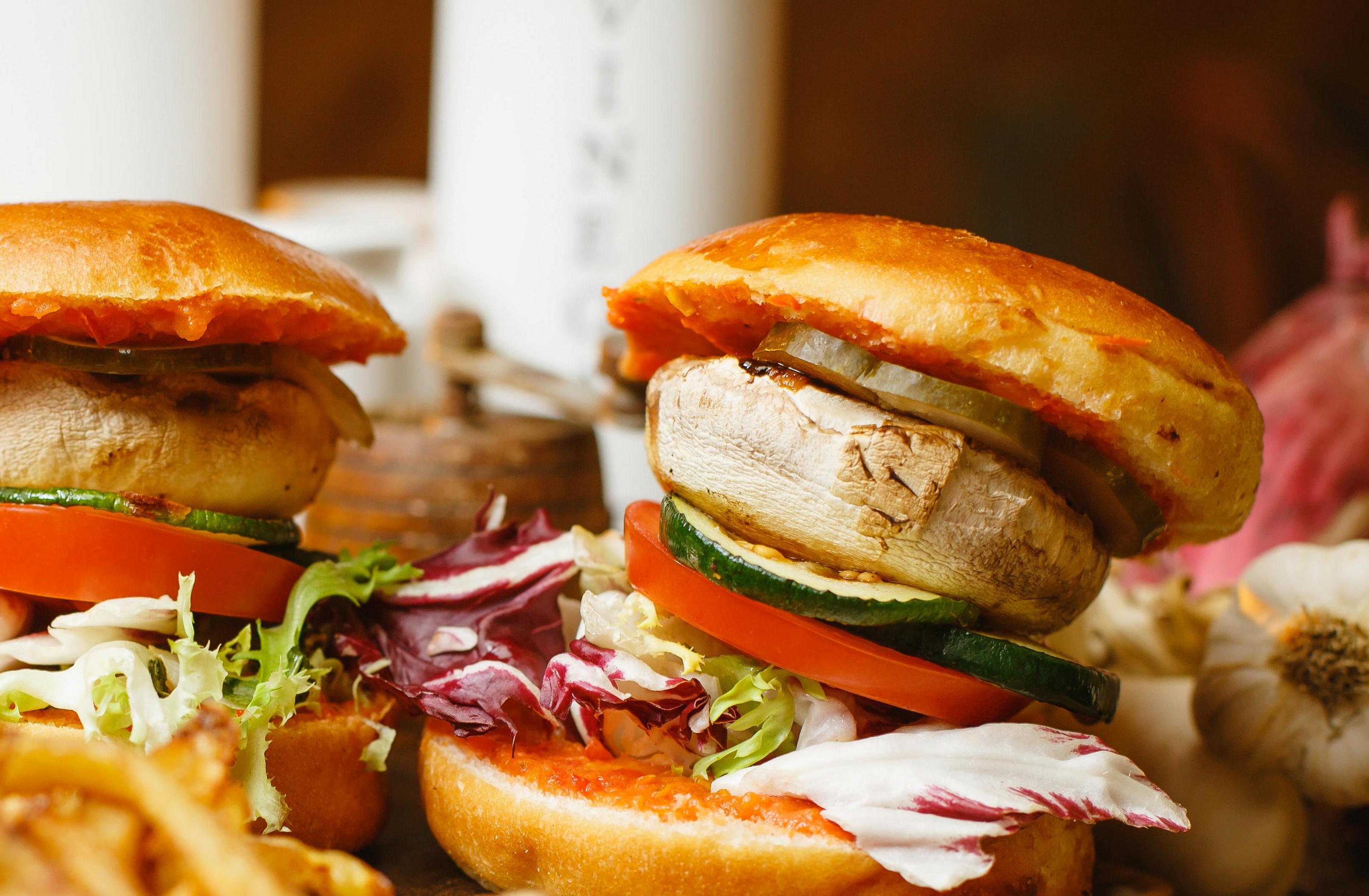Portobello mushroom burgers
