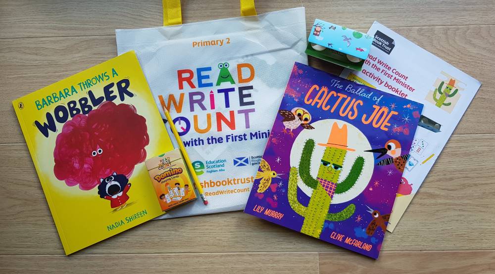 Contents of the P2 Read Write Count activity bag for 2025.