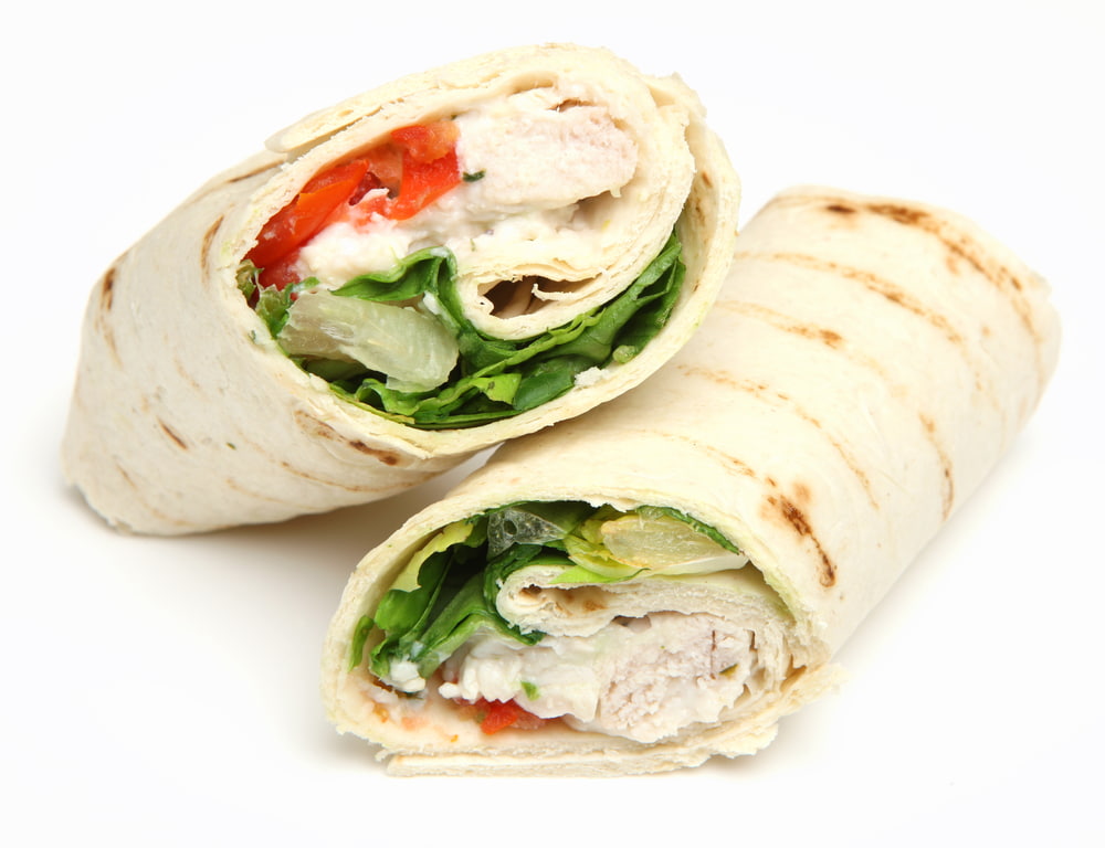 Photo of chicken wraps 