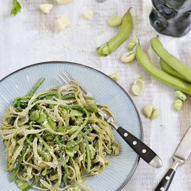 Photo of Garlicky Green Veg Pasta