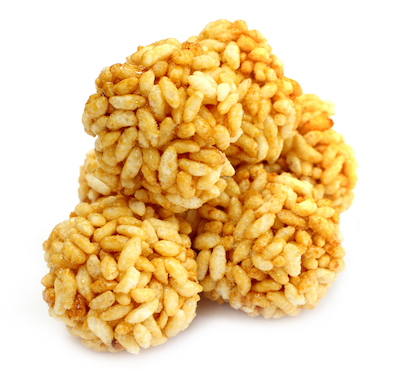 Photo of rice crispy snowballs 