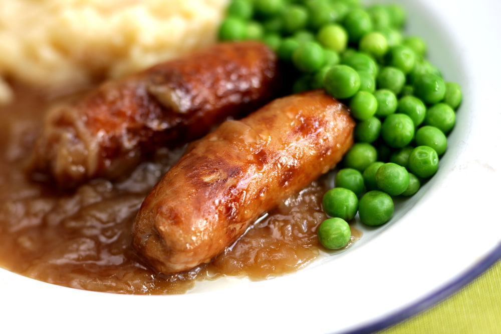 Photo of sausage mash 