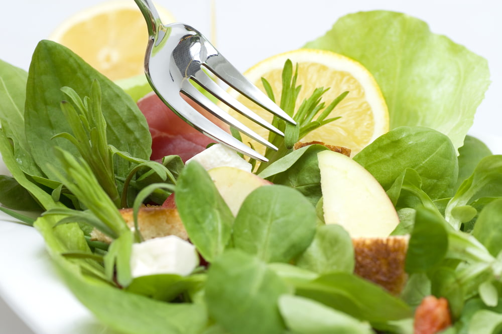 Photo of bacon and apple salad