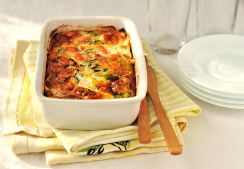 Photo of trout and vegetable bake 