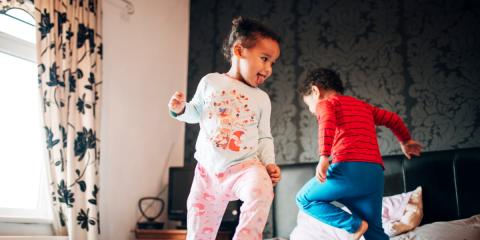 Photo of siblings playing