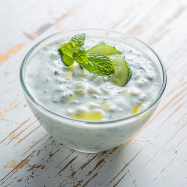 Photo of Yoghurt & Cucumber Dip with Breadsticks